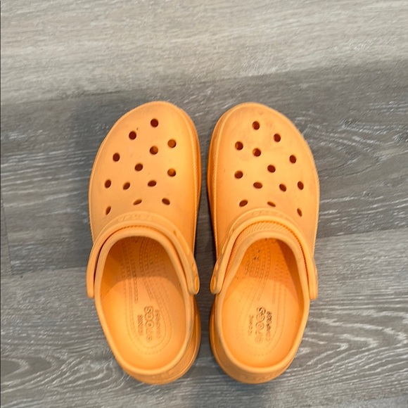 Orange Platform Clogs - Picture 2 of 2